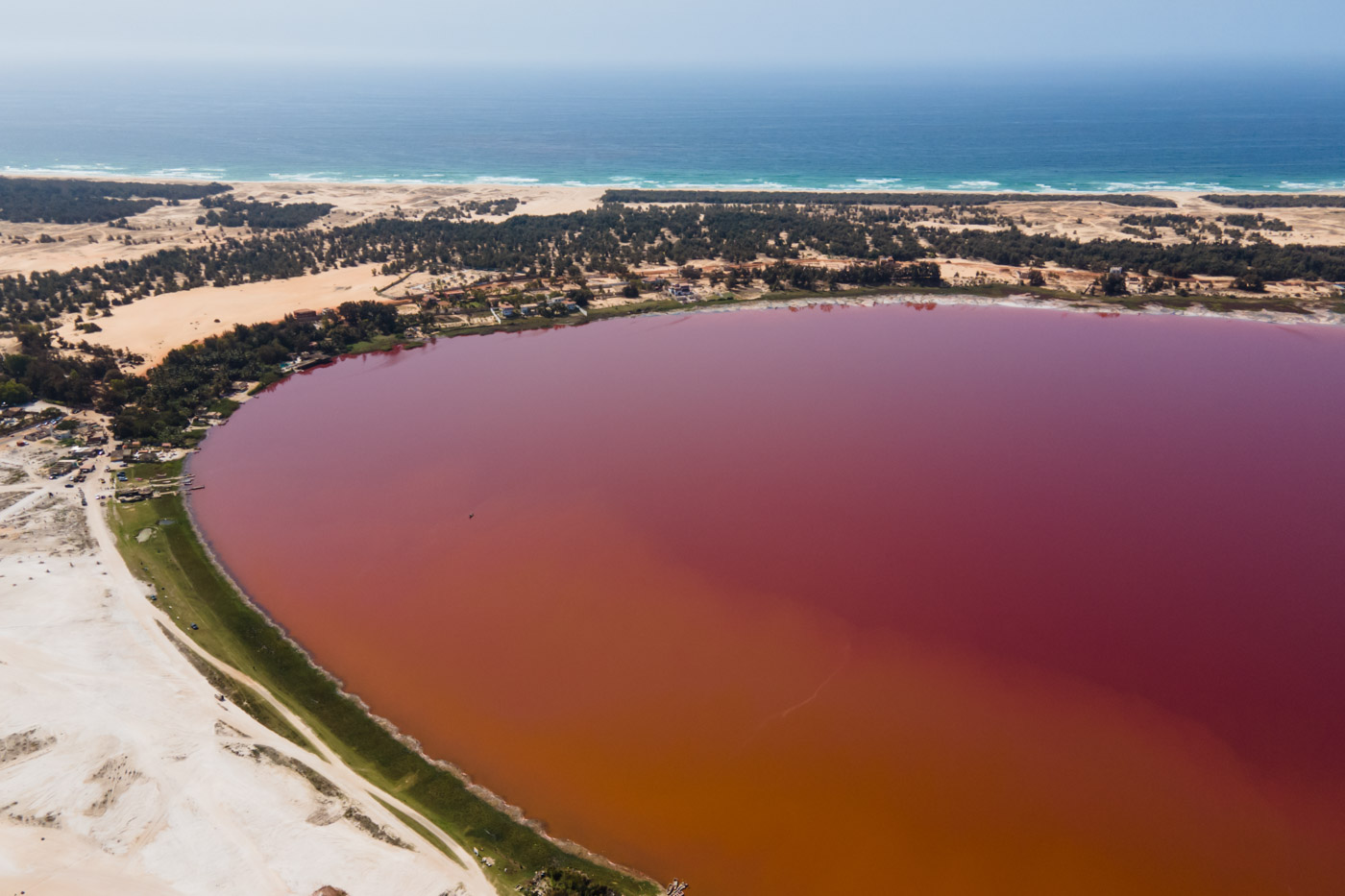 pink salt lake
