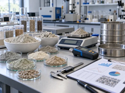 Bentonite Supplier Guide: How to Choose a Reliable Bentonite Exporter 2 Bentonite quality control testing with laboratory analysis equipment