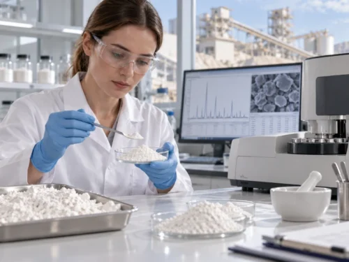 Kaolin Supplier Guide: How to Choose a Reliable Kaolin Exporter 1 Kaolin quality control testing and mineral analysis in laboratory