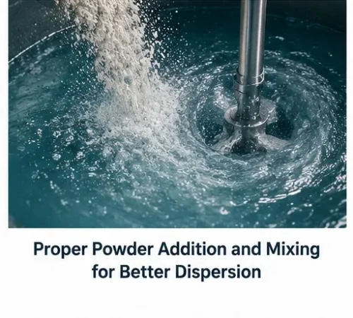 Preventing Bentonite Lumps During Industrial Mixing: Hydration, Dispersion, and Process Control 2 Industrial mixing and bentonite powder dispersion in a slurry