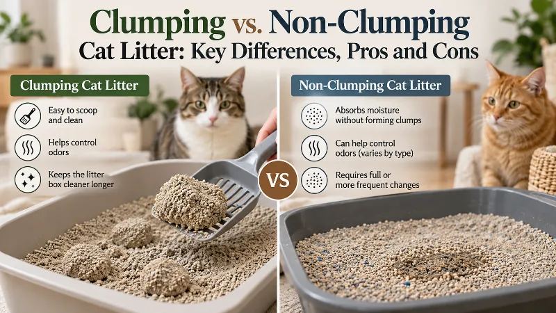 Clumping vs non-clumping cat litter comparison