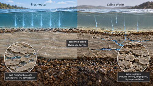How Water Salinity Affects Bentonite Hydration and Performance 3 Freshwater vs. Saline Water in Bentonite-Based Hydraulic Barriers