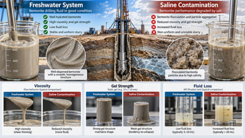 How Water Salinity Affects Bentonite Hydration and Performance 2 Freshwater System vs. Saline Contamination