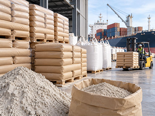 Drilling Bentonite 12 Bulk bentonite powder packaged for industrial supply and export